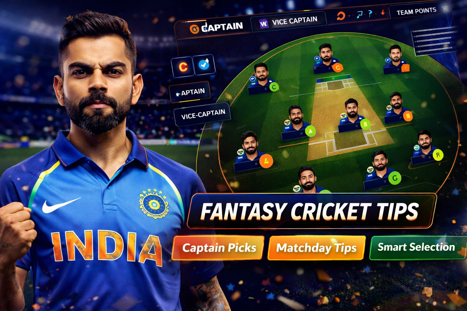 playerzpot fantasy cricket pick checklist