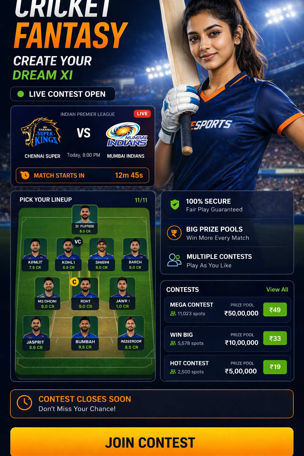 playerzpot matchday team picks